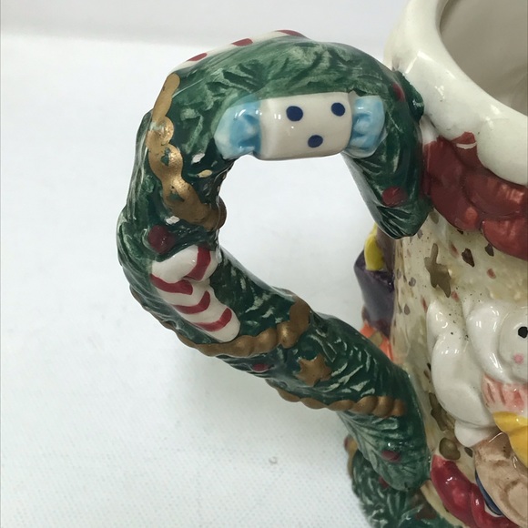 (4) Santa mugs Fitz and Floyd - Picture 4 of 5